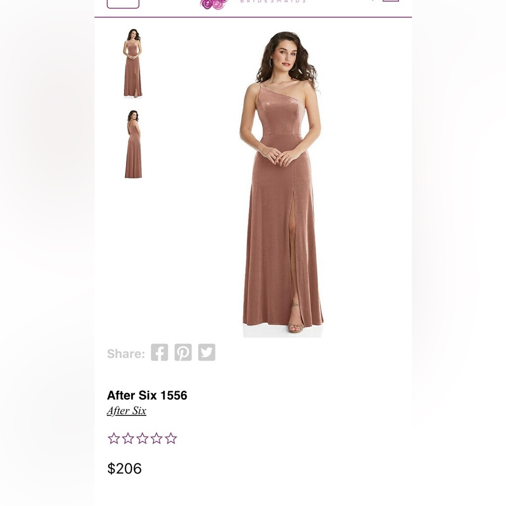 Velvet bridesmaids dress